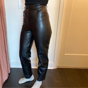 Aritzia Wilfred Funk Faux Leather Pants